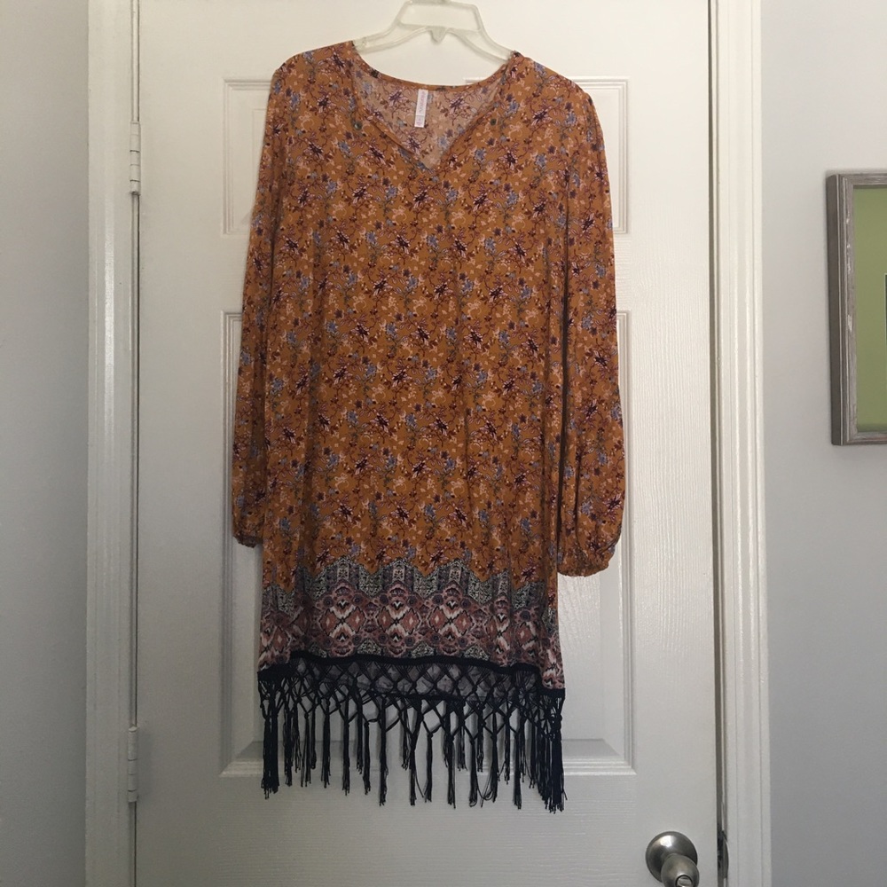 Fall rust dress